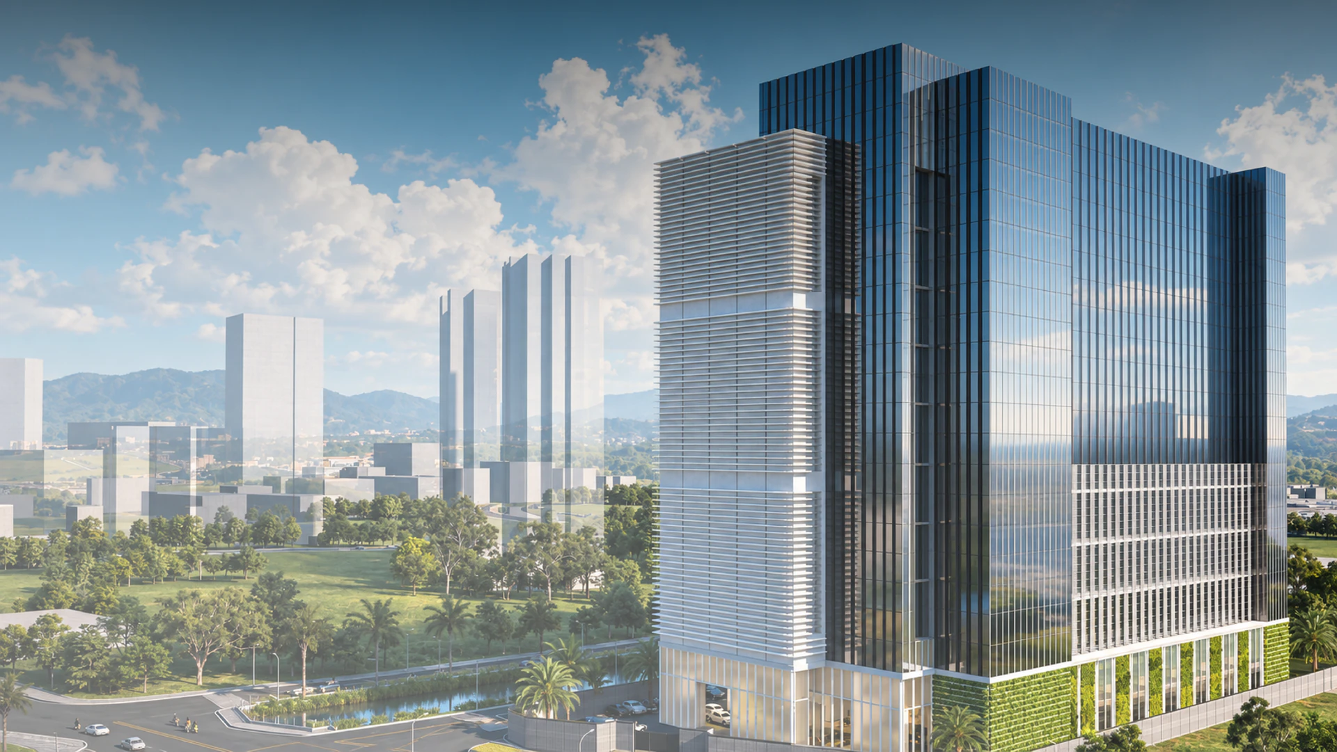 印尼雅加達 SMX01 資料中心建築效果圖